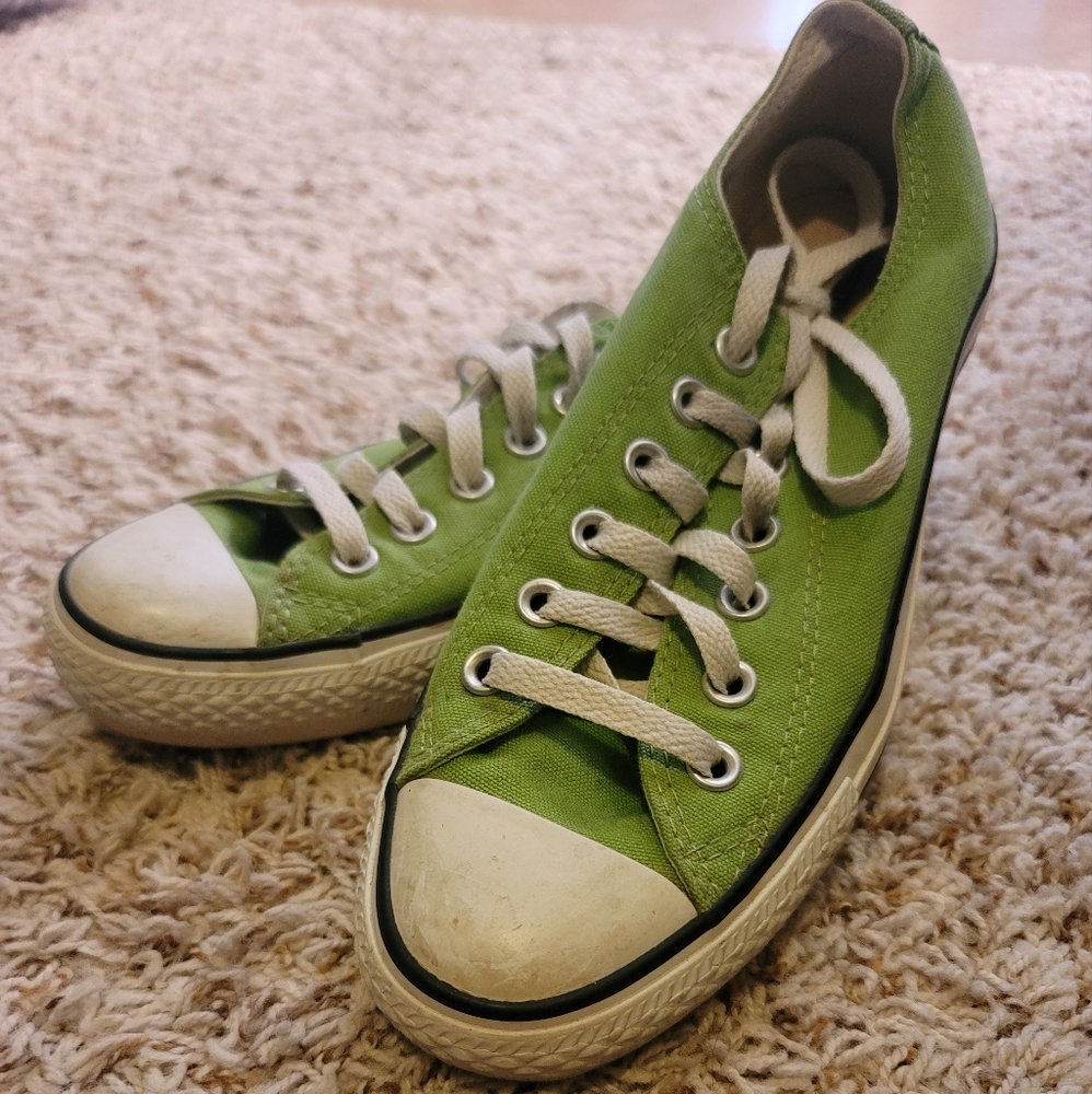 Green Converse,  Women's size 7
